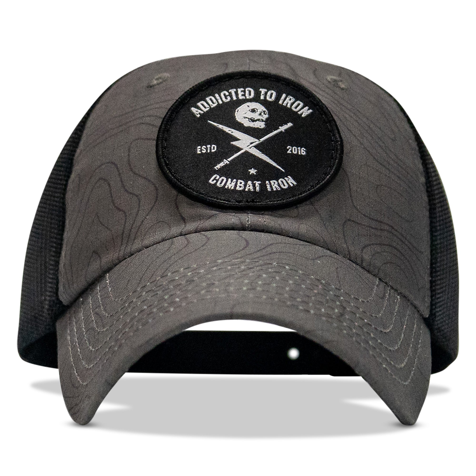 Addicted To Iron Patch Tactical Ripstop Mesh Snapback Hat