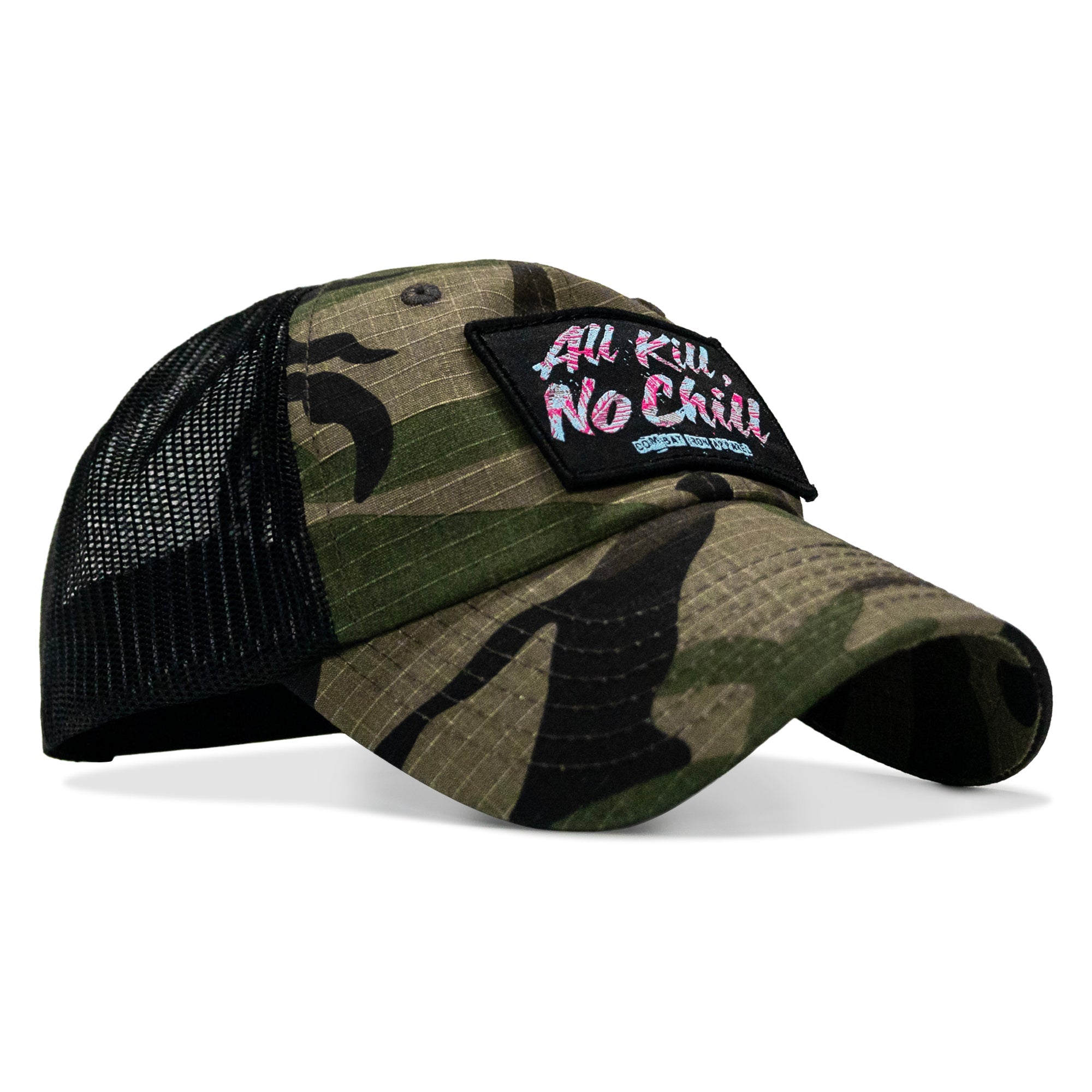 All Kill No Chill Patch Tactical Ripstop Mesh Snapback Hat