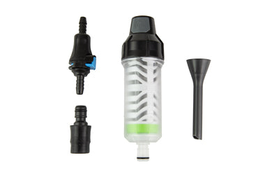 Aquamira Frontier Max |  Filtration System |  Includes Backcountry Green Filter |  Black and Gray