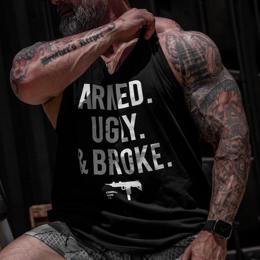 Armed, Ugly, And Broke Men's Tank