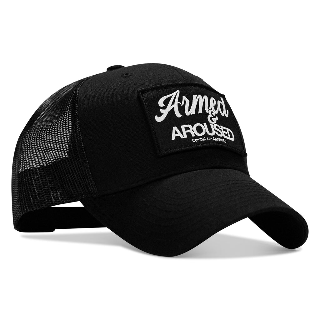 Armed & Aroused Patch Snapback Hat