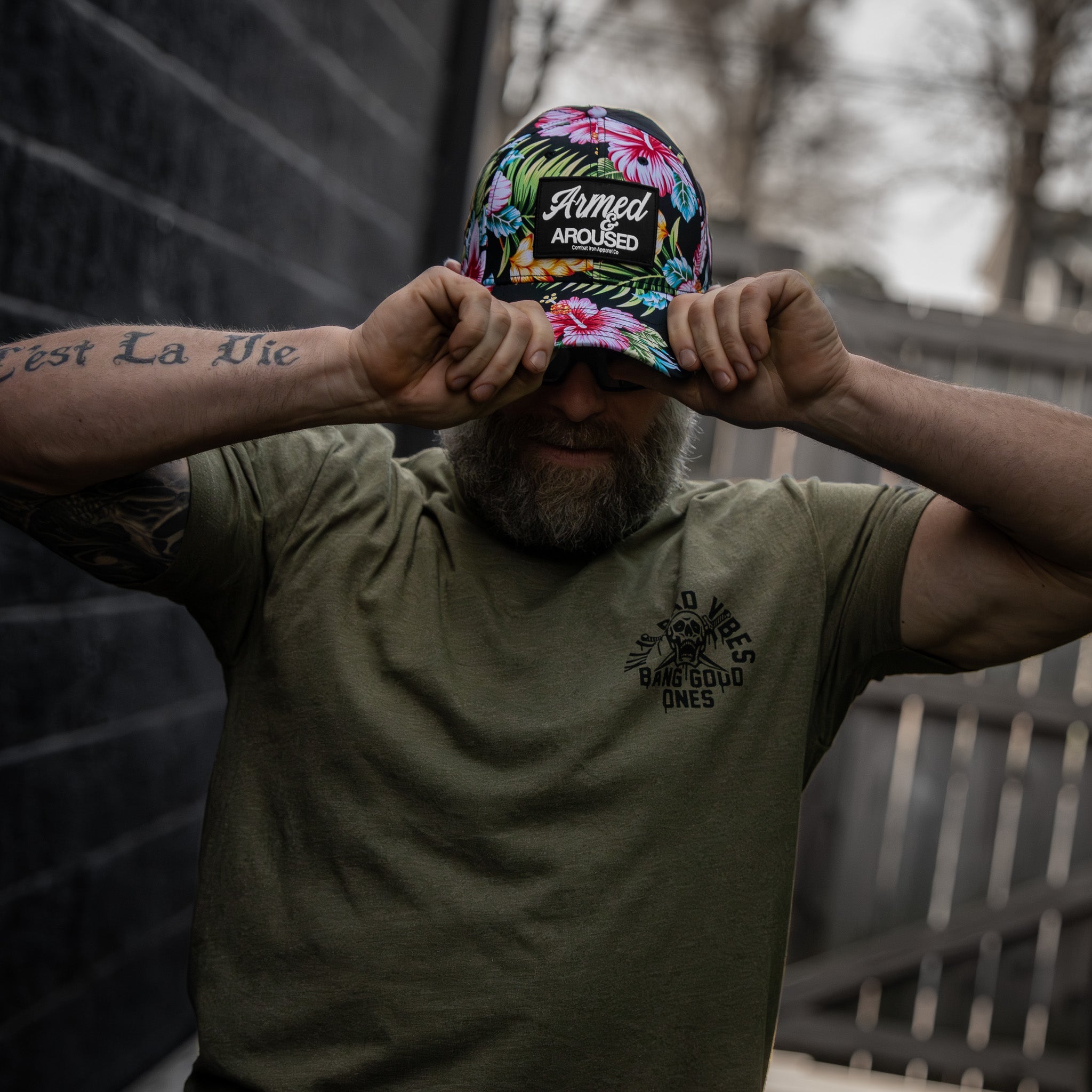 Armed & Aroused Patch Snapback Hat