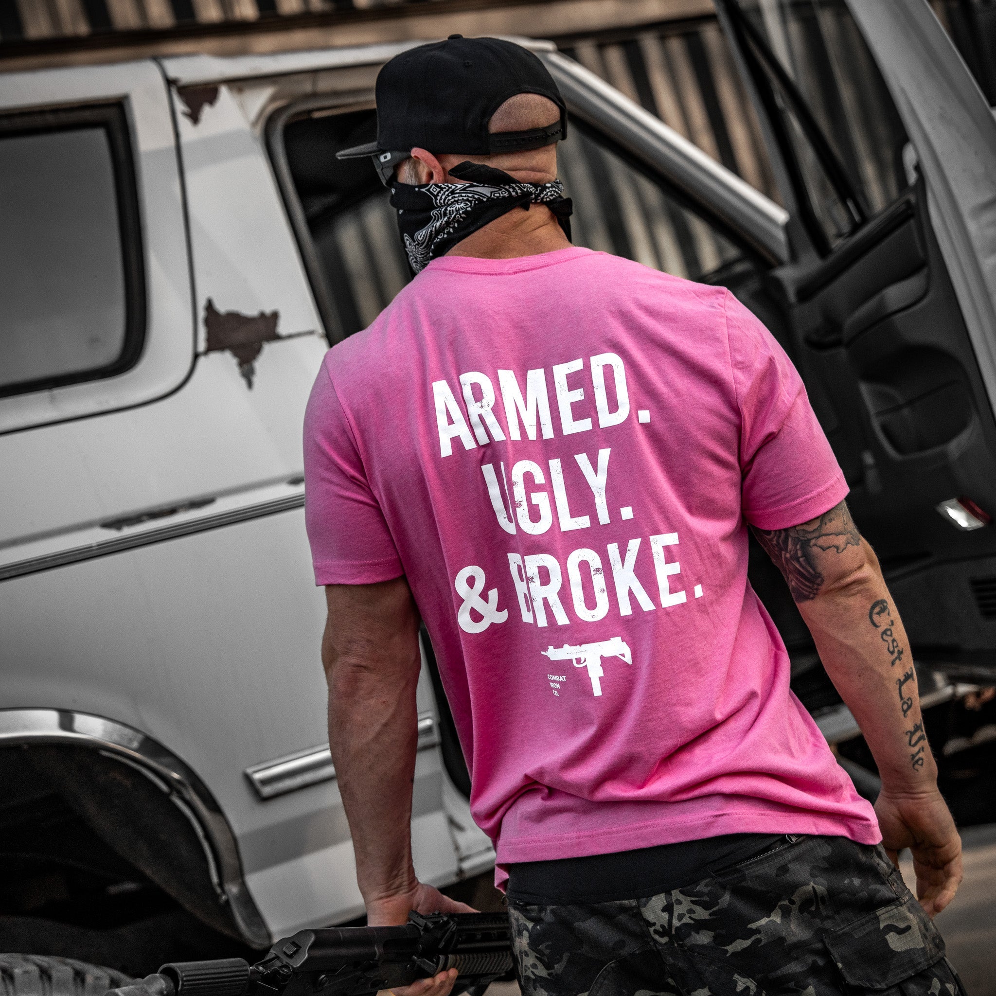 Armed. Ugly. & Broke. Men's T-Shirt