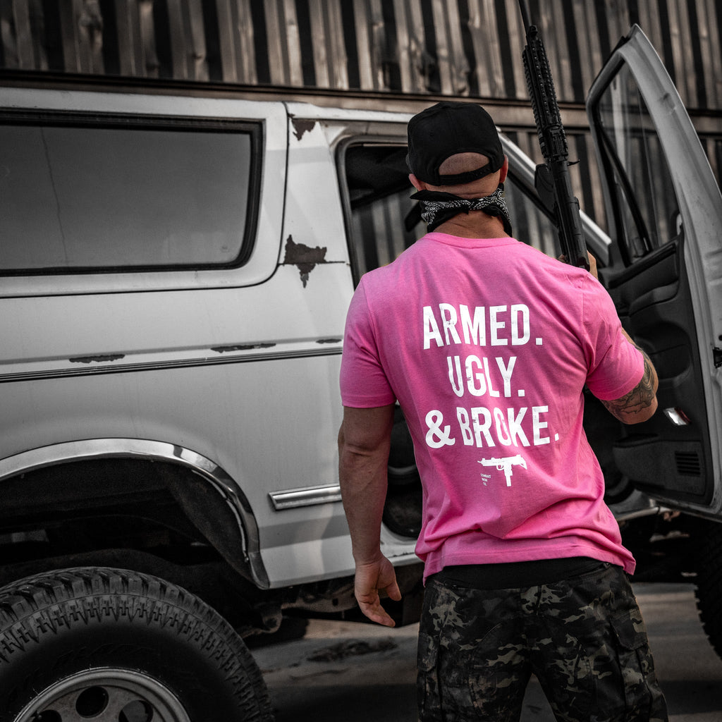 Armed. Ugly. & Broke. Men's T-Shirt