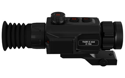 ATN Corp ThOR 6 Mini |  Thermal Rifle Scope |  2-16X Magnification |  35mm Objective |  Multiple Reticles |  Black |  Includes Carry Case and Charging Cable