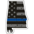 Distressed Thin Blue Line State Sticker - Choose Your State