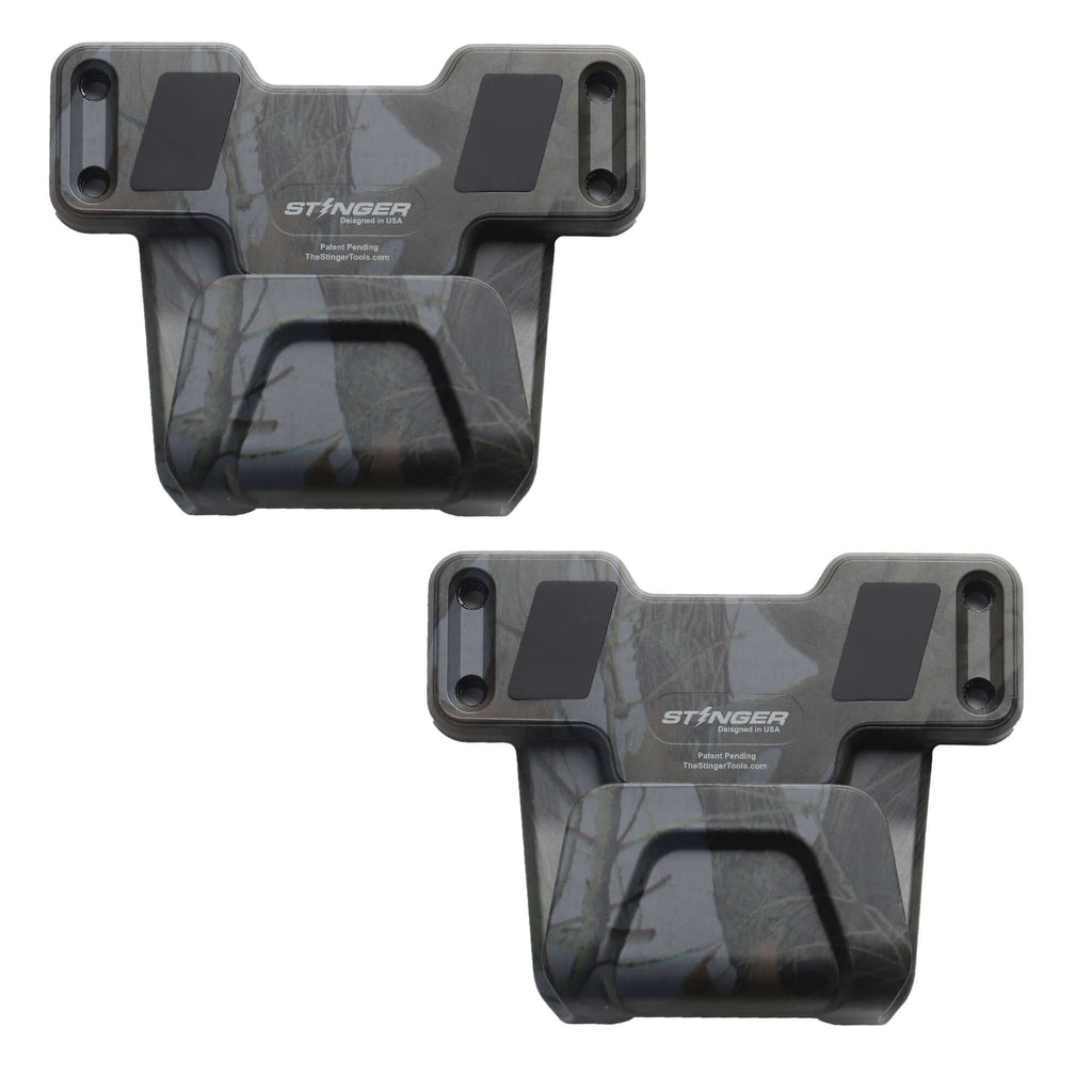 Stinger Magnetic Gun Mount (M1) w/ Safety Trigger Guard Protection (Camouflage, 2-Pack)