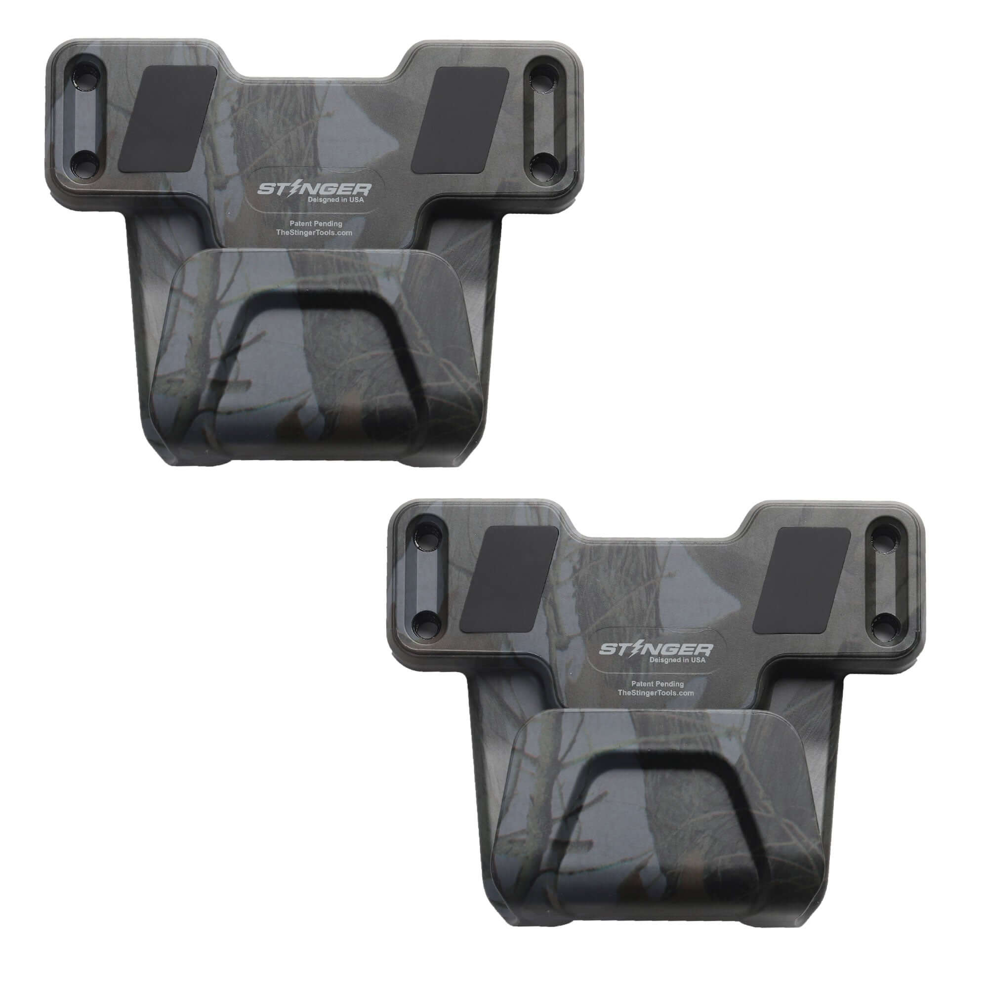 Stinger Magnetic Gun Mount (M1) w/ Safety Trigger Guard Protection (Camouflage, 2-Pack)