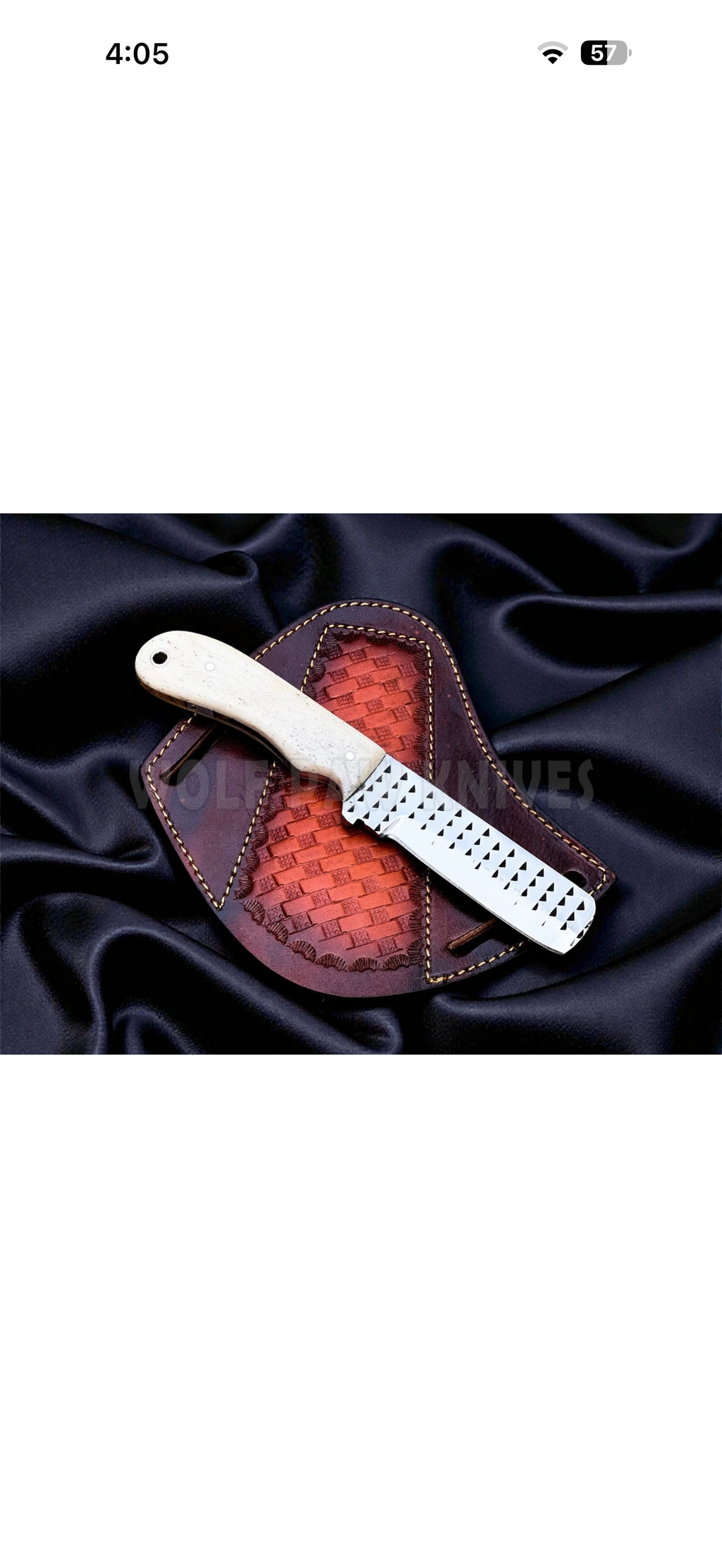 Rasp Steel Bone Bull Cutter Knife for Ranch and Camp Work