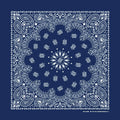 Navy Blue Paisley Print Bandana