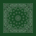 Hunter Green Paisley Print Bandana