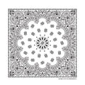 White Paisley Print Bandana