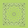 Lime Paisley Print Bandana