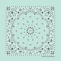 Mint Green Paisley Print Bandana