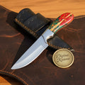 Pinecone Drop Point Skinning Knife with Resin Handle
