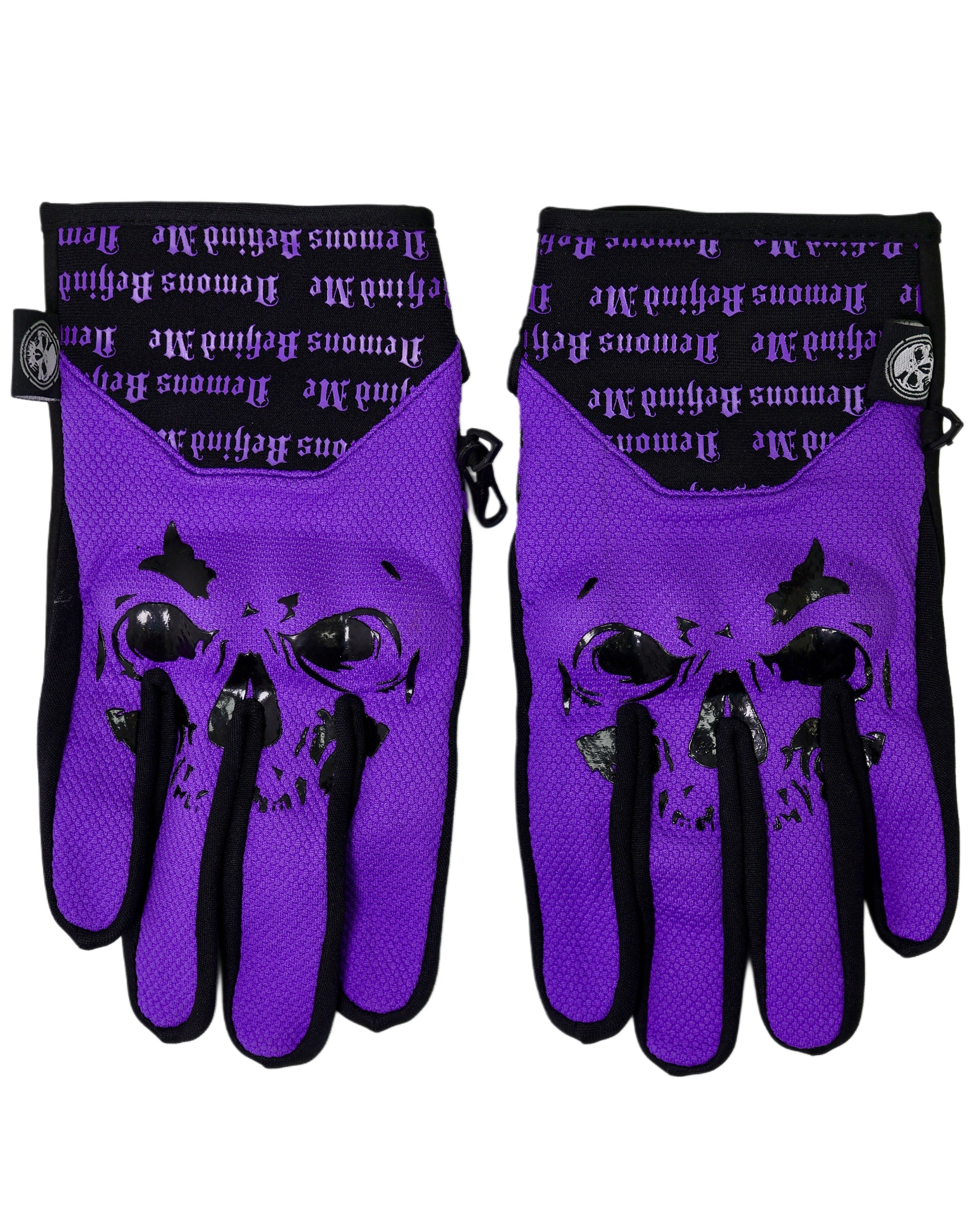 NEW! Big Skull Padded Riding Gloves