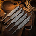 Rangehand Blade Blank Set 9" Handmade Damascus Full Tang Blank