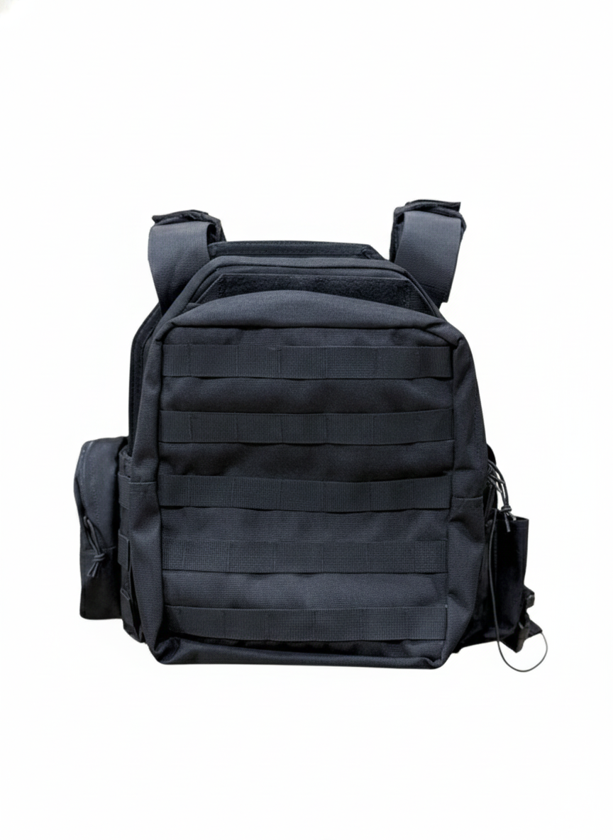 Full Assault Package Vest (FAPV Gen5) Tactical Plate Carrier-Black-Advanced Padding
