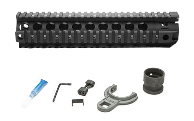 Bravo Company Quad Rail |  Picatinny Rail |  Fits AR Rifles |  10" |  Black