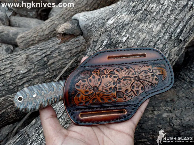 Pine Cone Resin Bull Cutter Knife for Working Cowboys and Collectors
