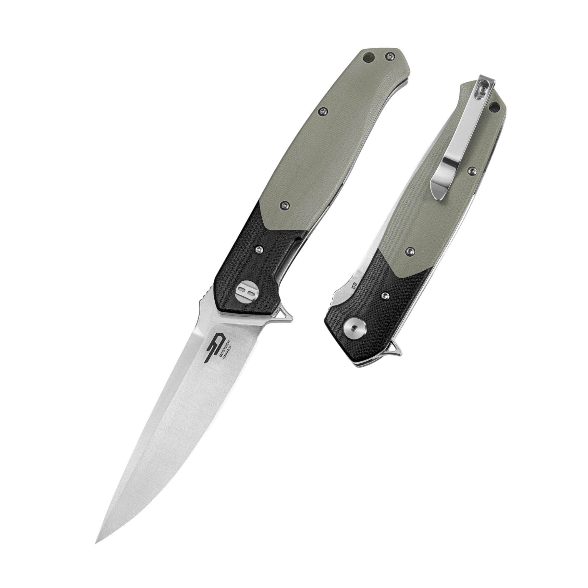 Bestech Swordfish Dark Beige Folding Knife