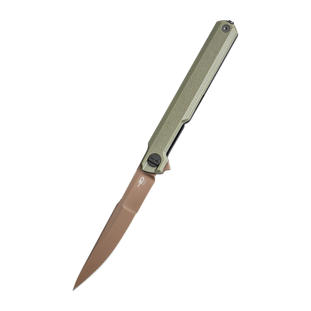 Bestech Duoz OD Green Slim Folding Knife