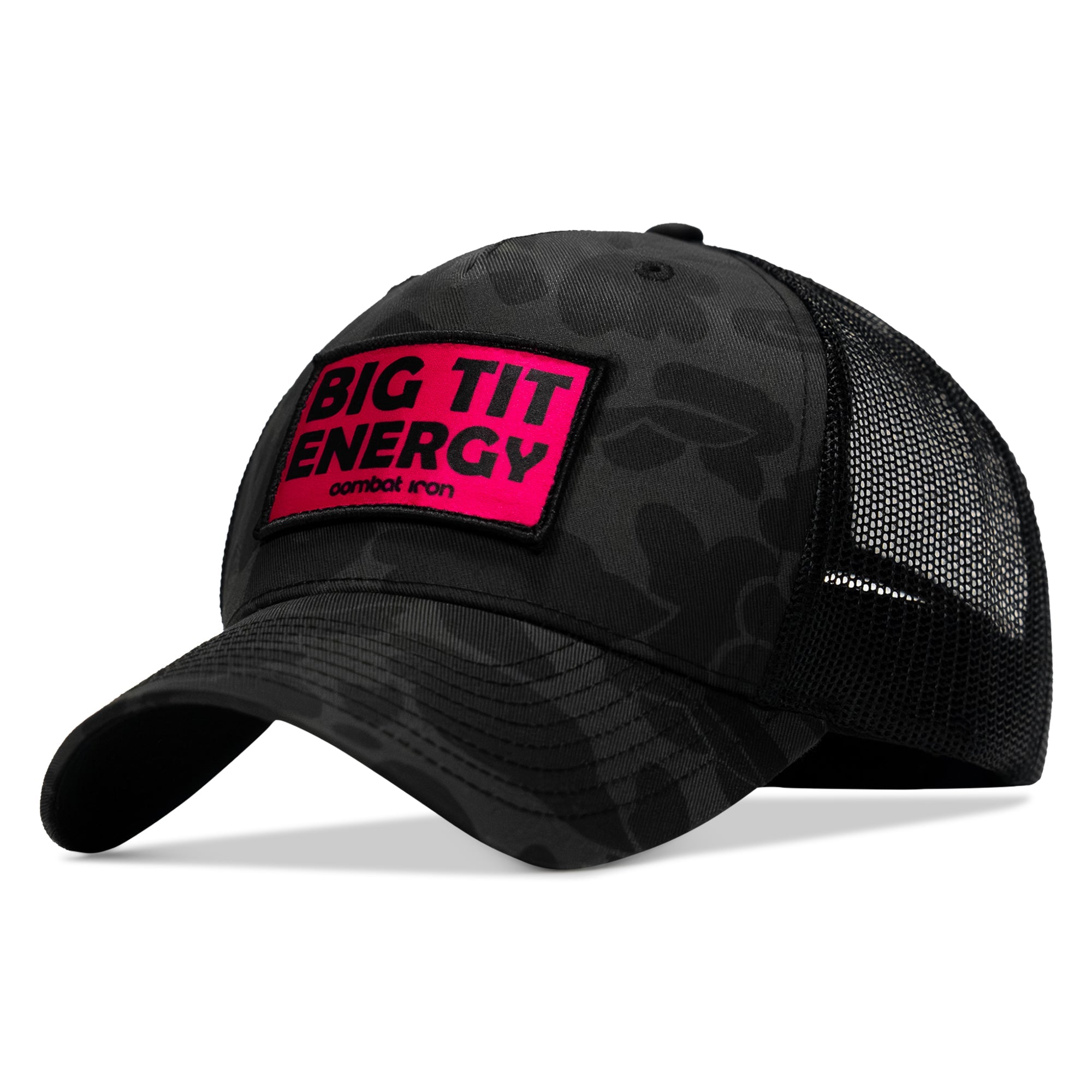 Big Tit Energy Pink Patch Snapback Hat