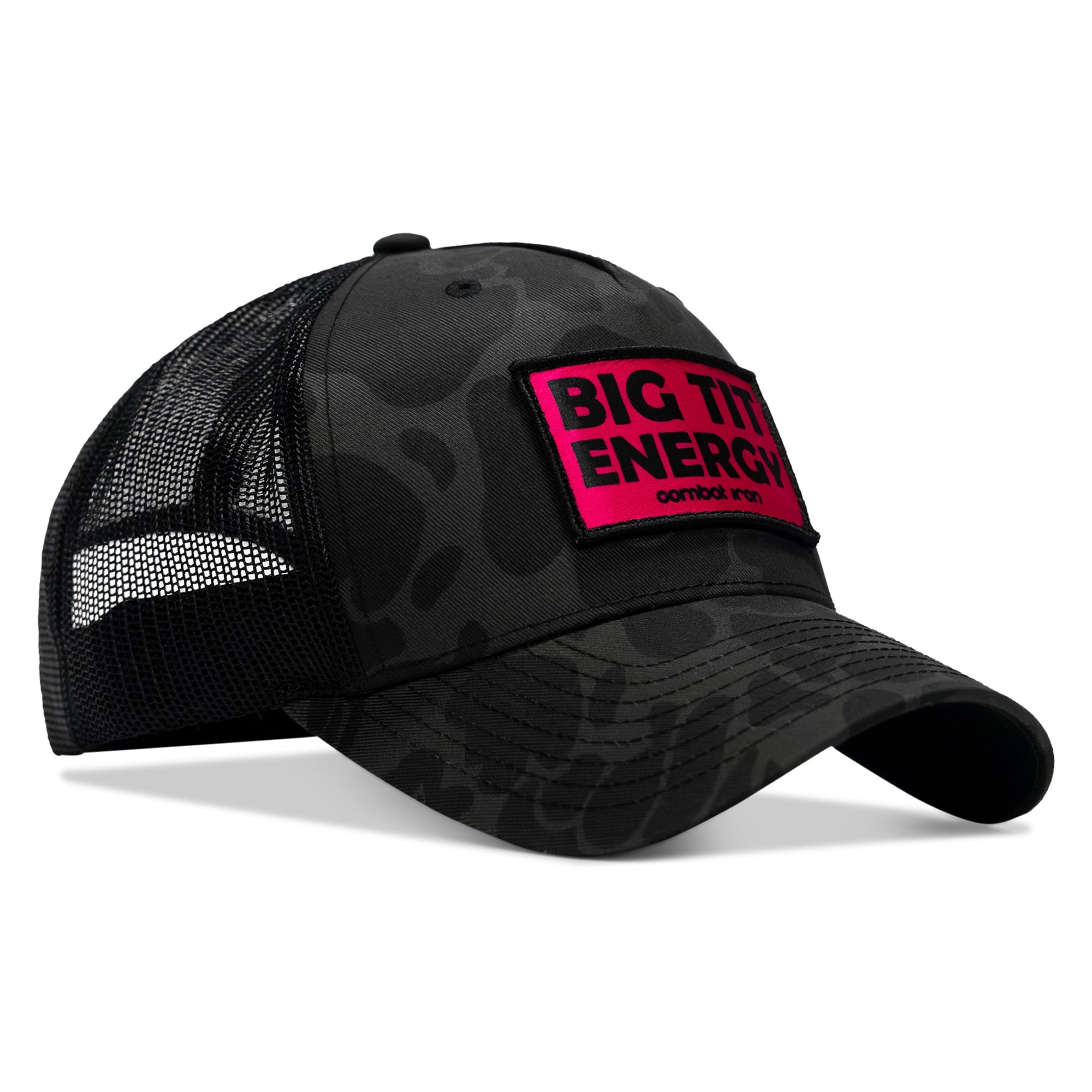 Big Tit Energy Pink Patch Snapback Hat