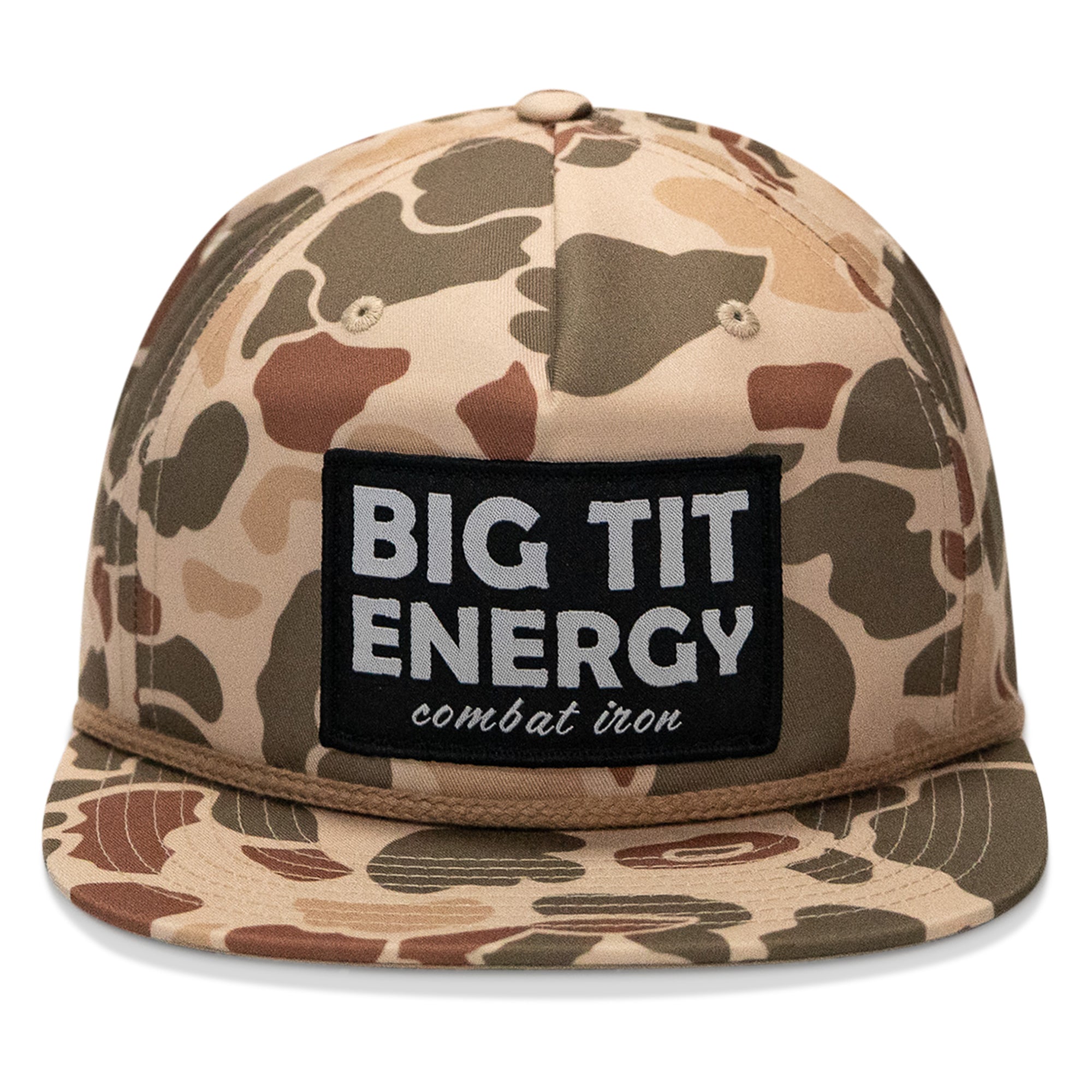 Big Tit Energy Patch Flatbill Snapback Hat