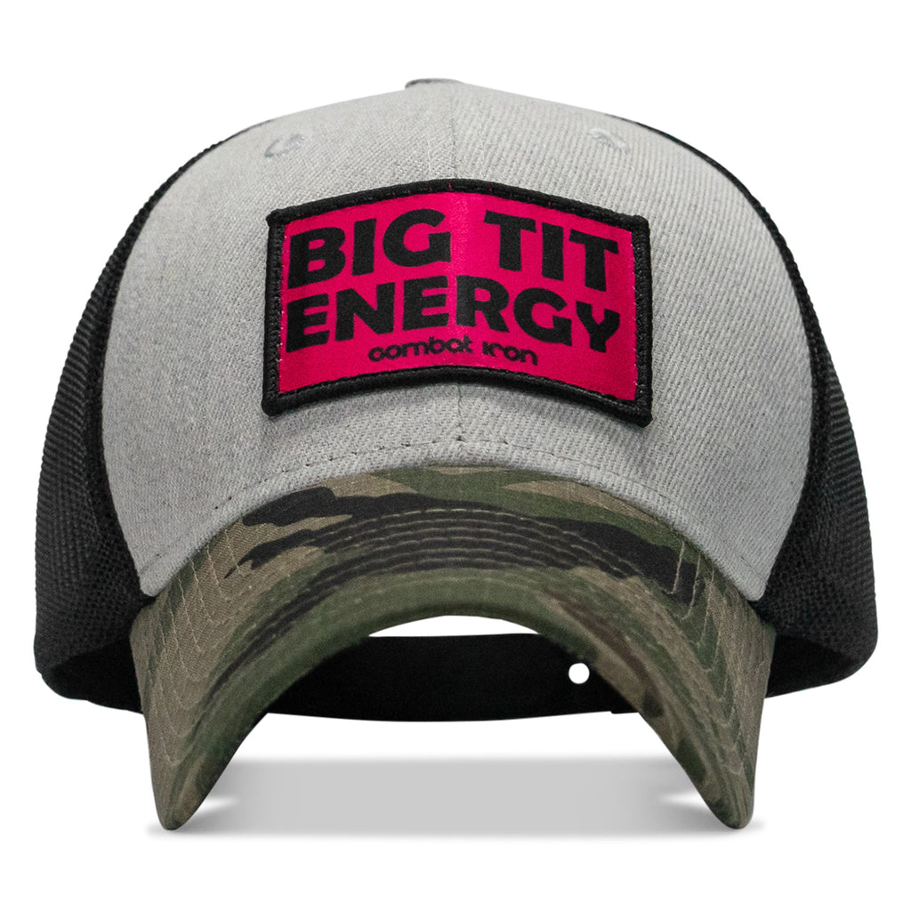 Big Tit Energy Pink Patch Snapback Hat