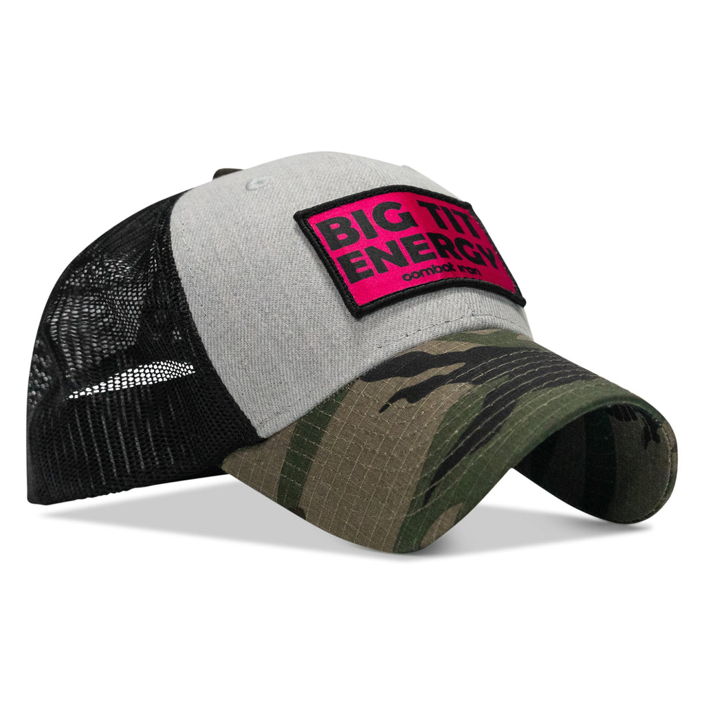 Big Tit Energy Pink Patch Snapback Hat