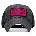 Big Tit Energy Pink Patch Tactical Ripstop Mesh Snapback Hat