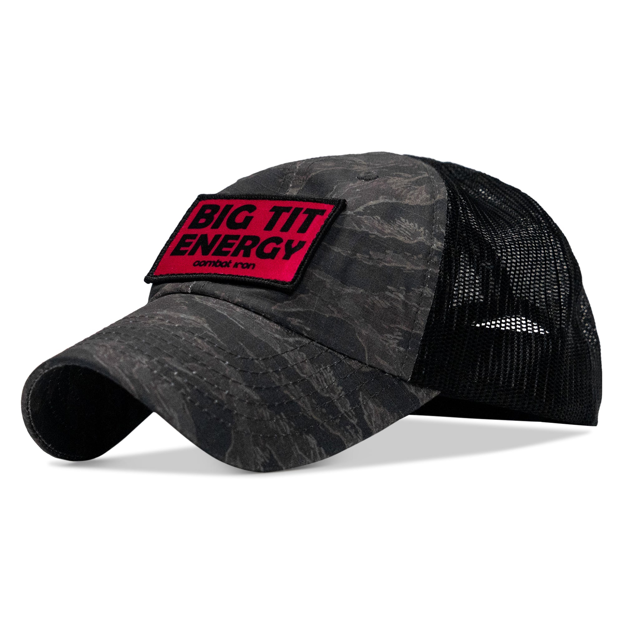 Big Tit Energy Pink Patch Tactical Ripstop Mesh Snapback Hat
