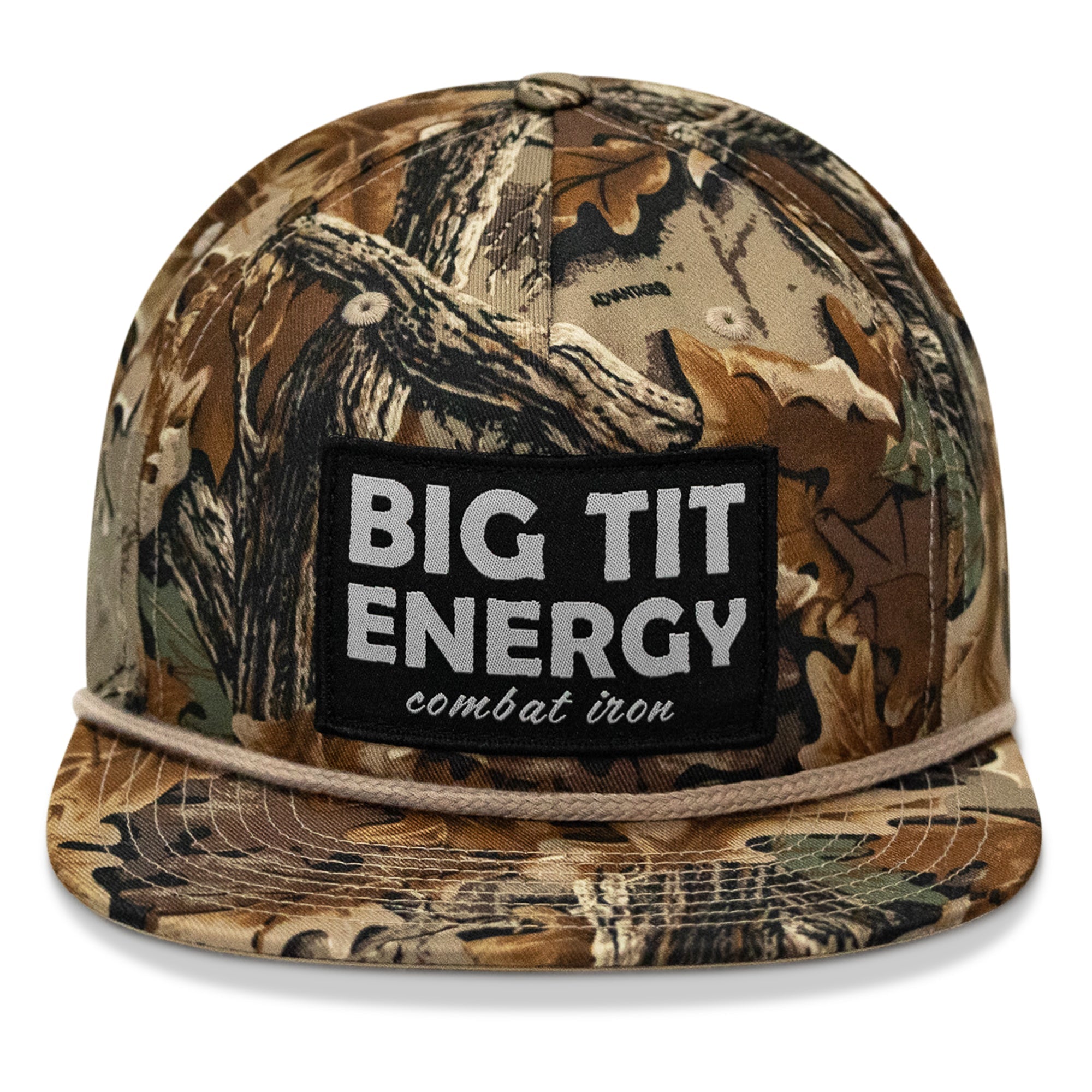 Big Tit Energy Patch Flatbill Snapback Hat