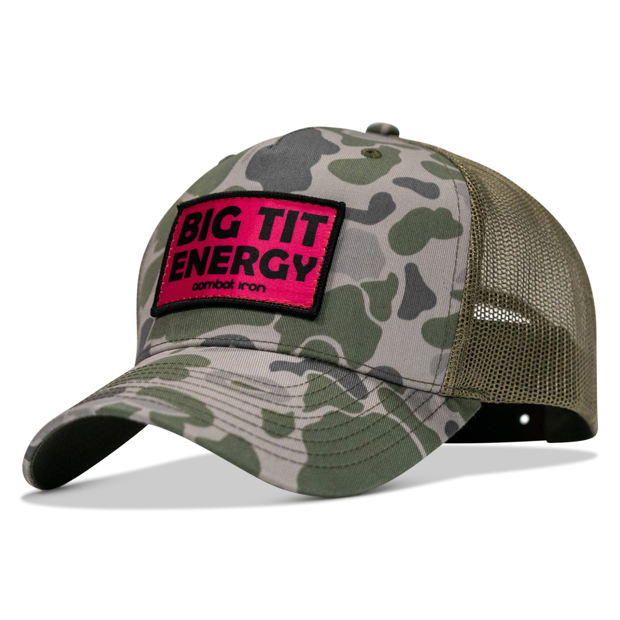 Big Tit Energy Pink Patch Snapback Hat