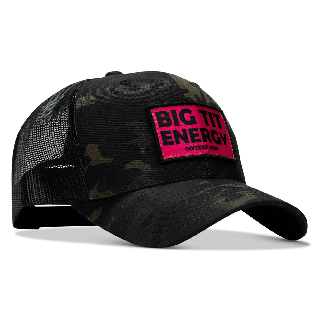 Big Tit Energy Pink Patch Snapback Hat