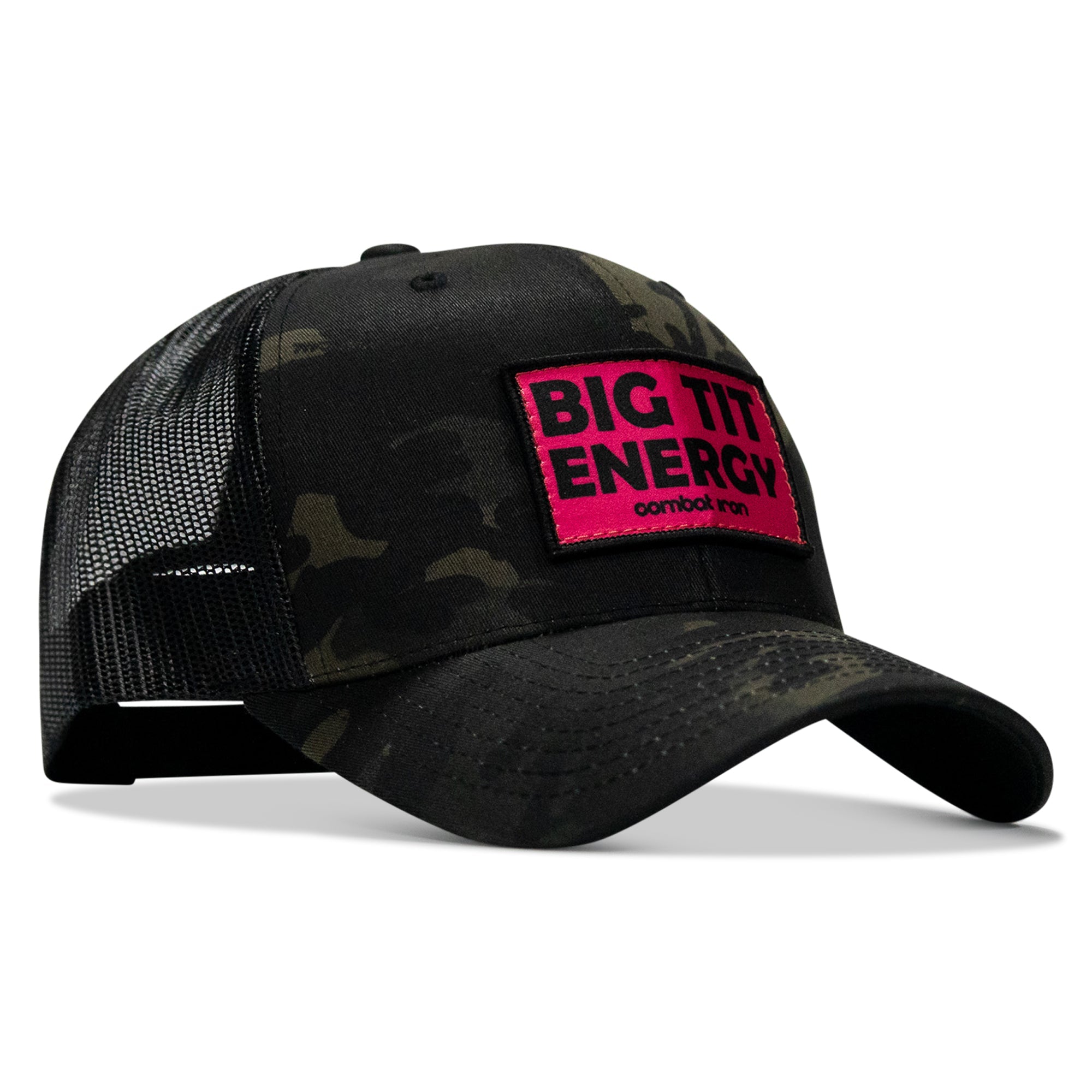 Big Tit Energy Pink Patch Snapback Hat