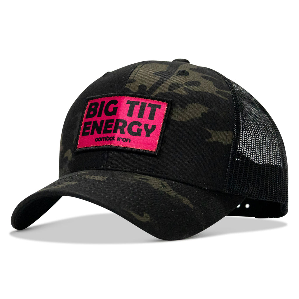 Big Tit Energy Pink Patch Snapback Hat
