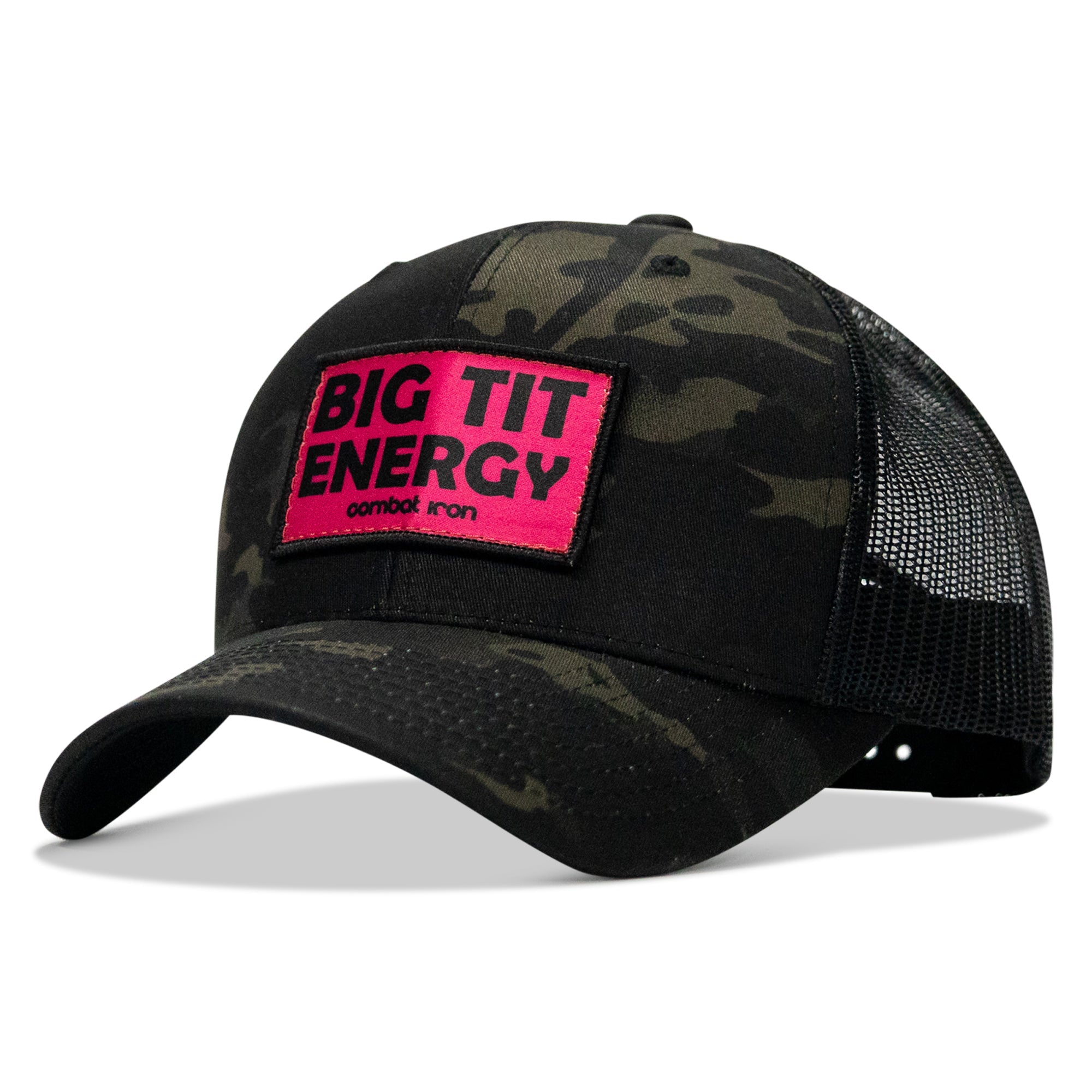Big Tit Energy Pink Patch Snapback Hat