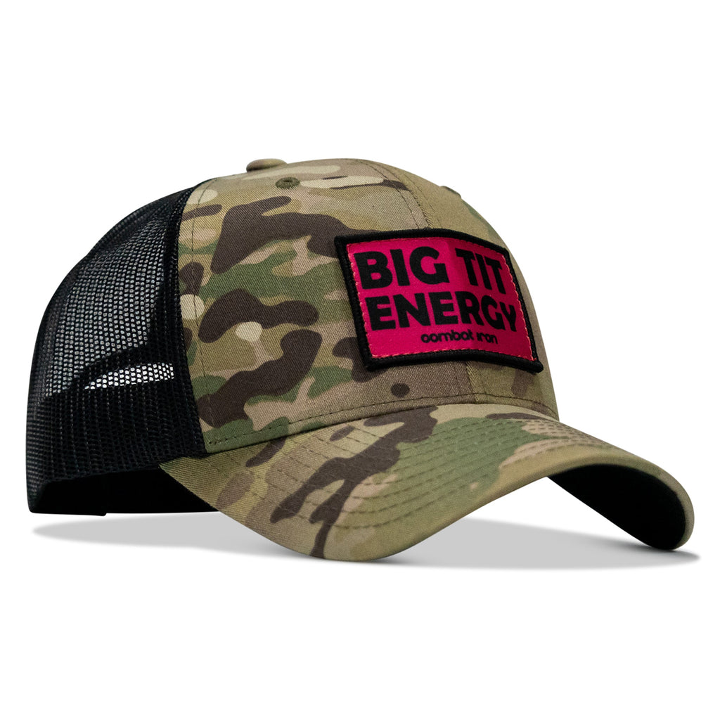 Big Tit Energy Pink Patch Snapback Hat