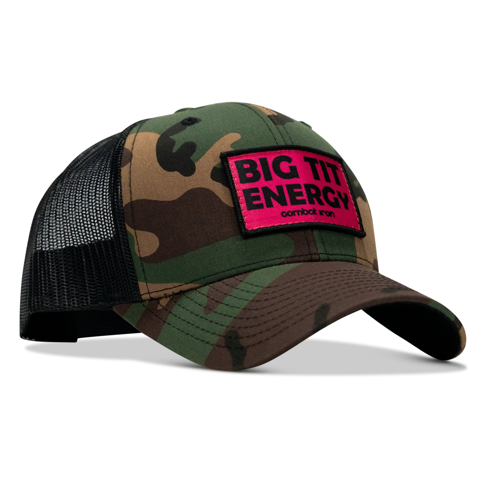 Big Tit Energy Pink Patch Snapback Hat