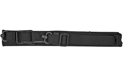 Blue Force Gear Vickers 221 Sling -  Padded -  2-To-1 Point Sling -  Black -  Push Button Swivel -  Molded Acetal Adjuster