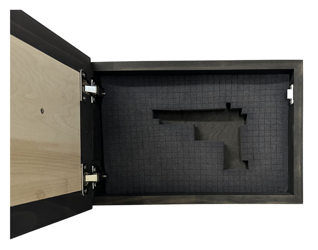Hidden Black Bear Wall-Mounted Gun Cabinet – Safe Hidden Storage for Firearms
