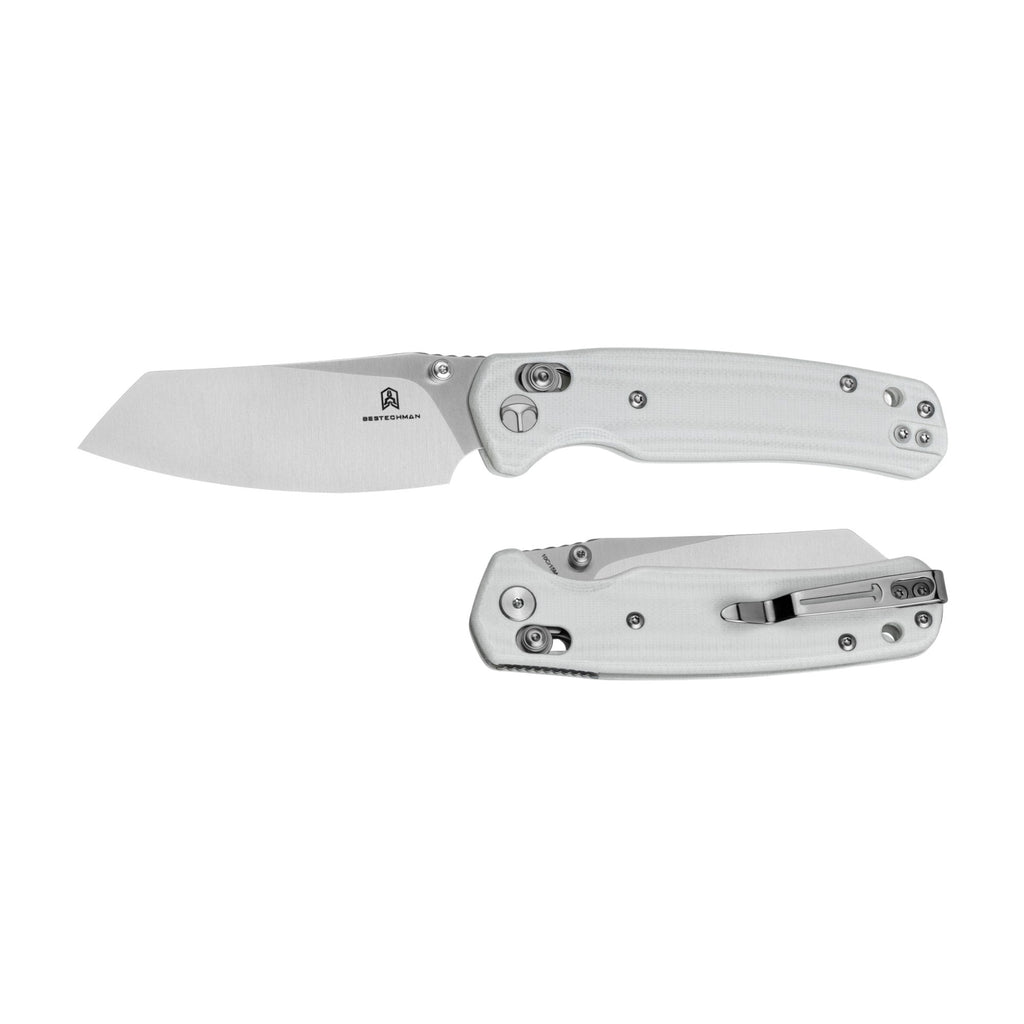 Bestech Cicada's Wing Folding Knife - 10Cr15CoMoV Blade B-Lock White