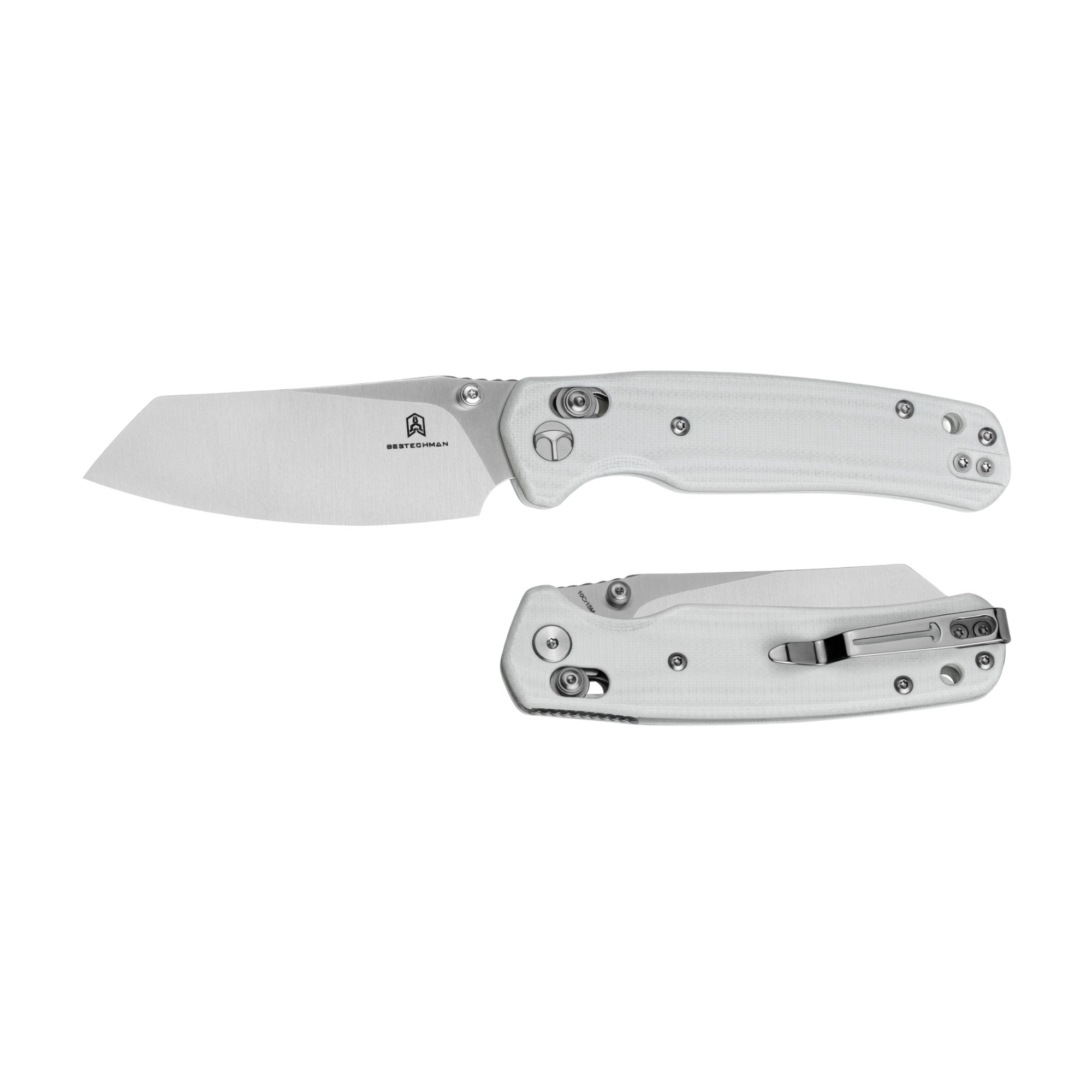Bestech Cicada's Wing Folding Knife - 10Cr15CoMoV Blade B-Lock White