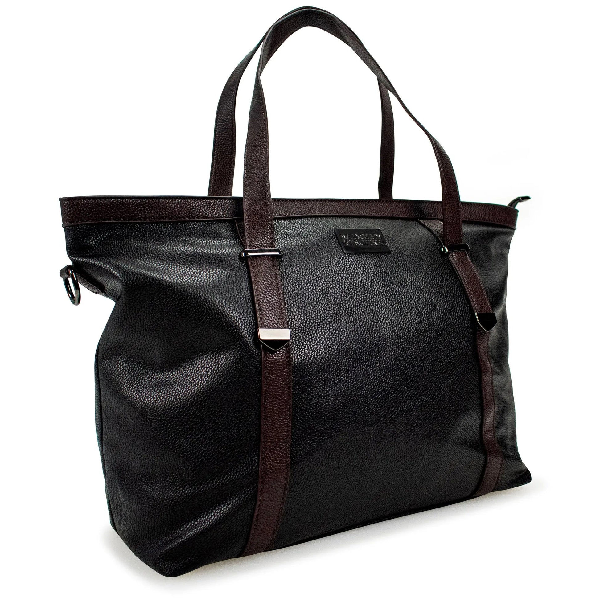 Anna Vegan XL Leather Weekender Duffel Bag
