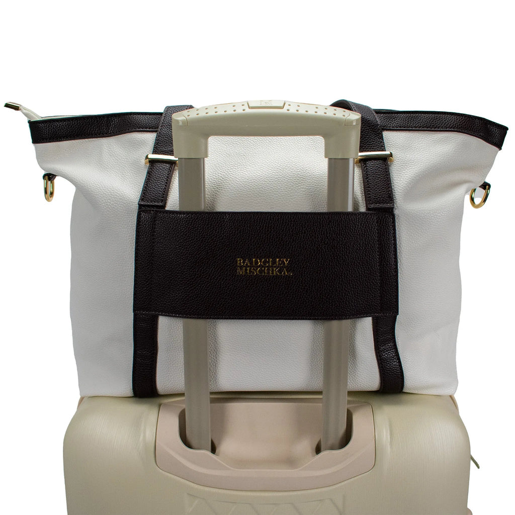Anna Vegan XL Leather Weekender Duffel Bag