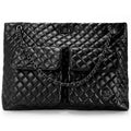 Diana Quilted Vegan Leather Weekender Tote Bag