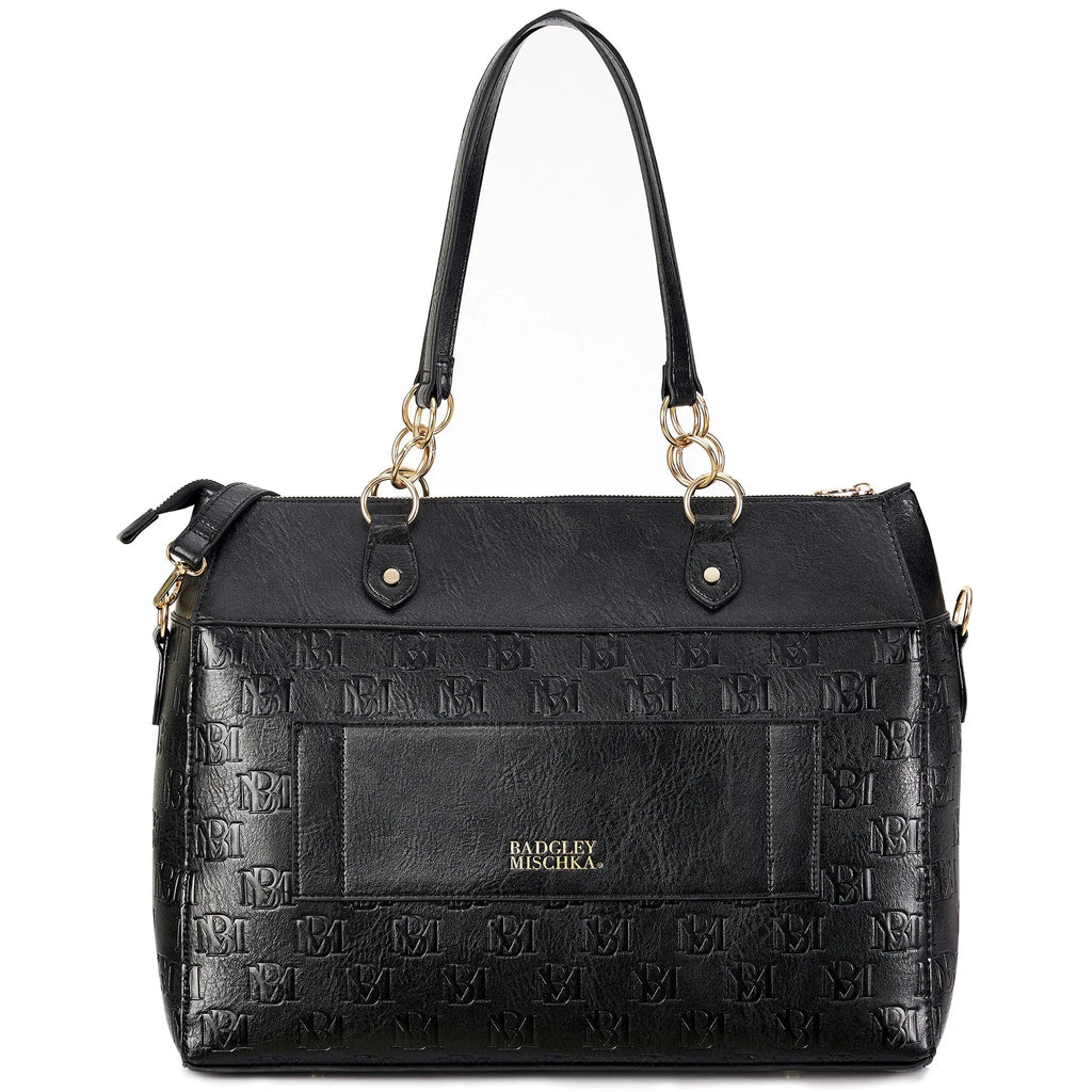 Madalyn Rustic Vegan Leather Weekender Tote Bag