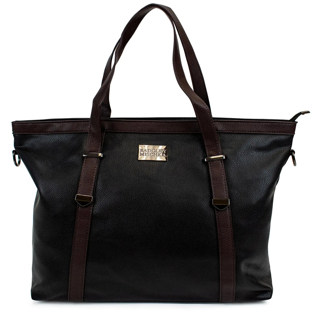 Anna Vegan XL Leather Weekender Duffel Bag